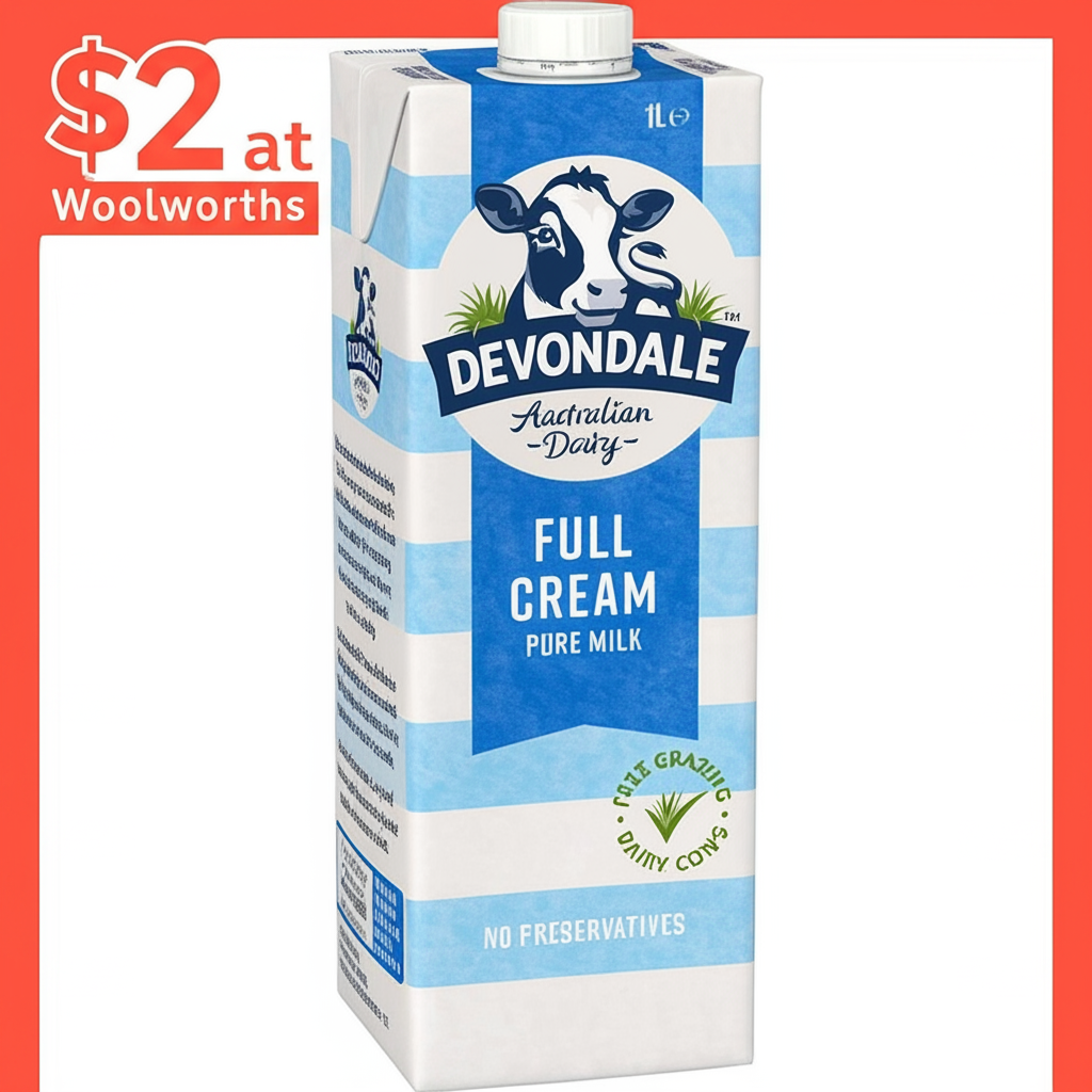 Creamy Dreamsicles:  Score Devondale Milk for $2 at Woolies!