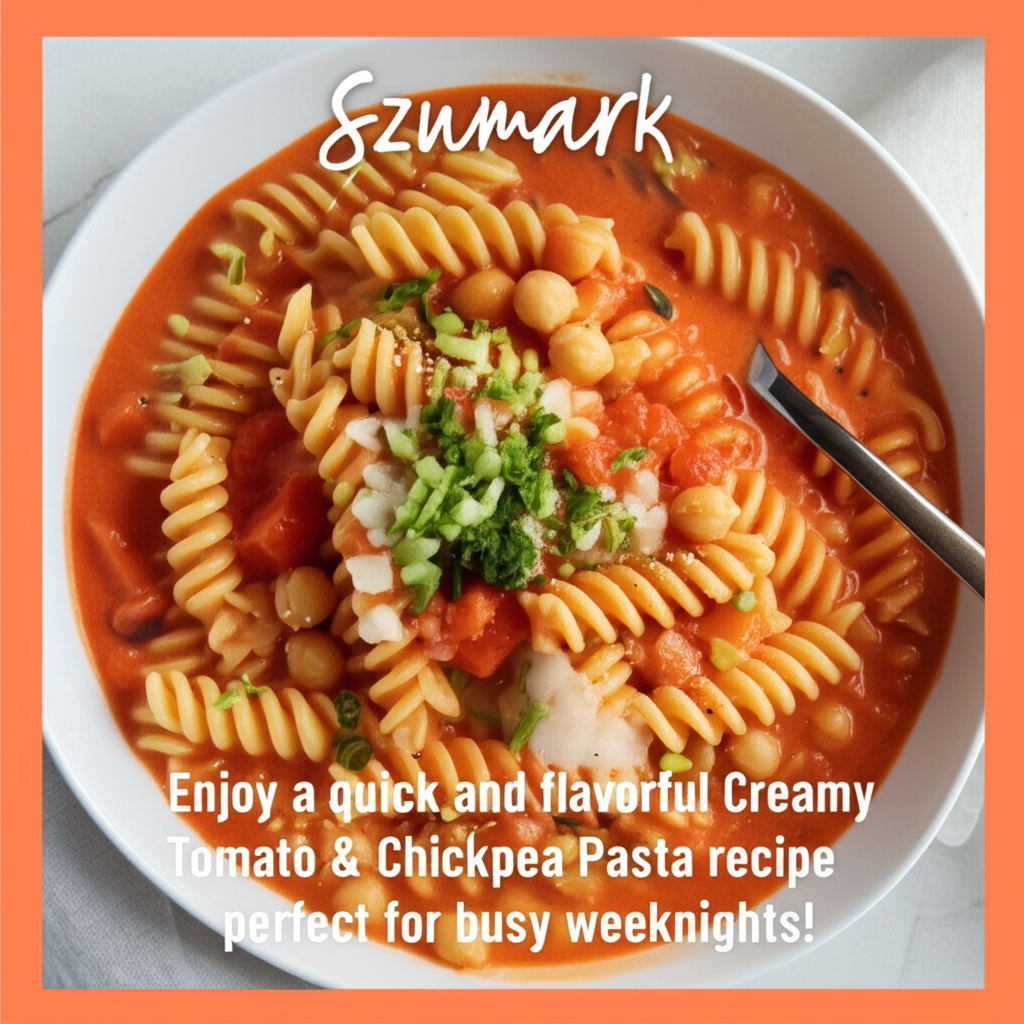 Creamy Tomato & Chickpea Pasta: A Simple Weeknight Delight!