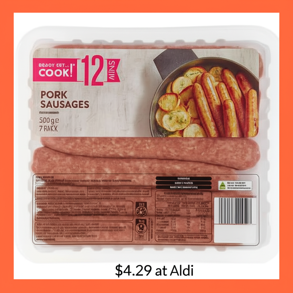 Aldi Sausage Sensations: Delicious Recipes with READY, SET…COOK! Pork Sausages on Sale!