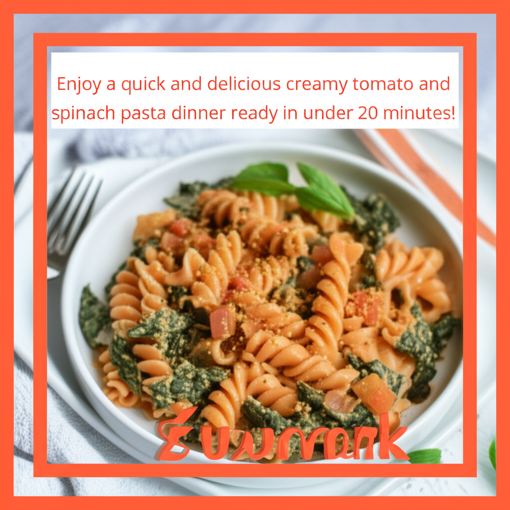 Creamy Tomato & Spinach Pasta: A 20-Minute Weeknight Wonder!