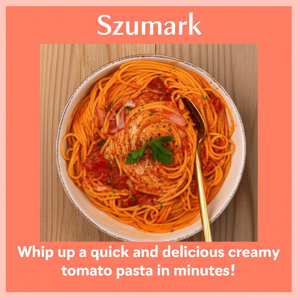 Whip Up a Delight: Easy Creamy Tomato Pasta!