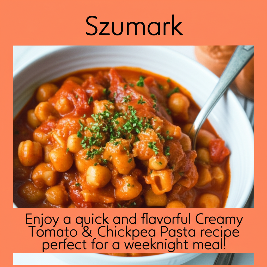 Creamy Tomato & Chickpea Pasta: A Weeknight Winner!