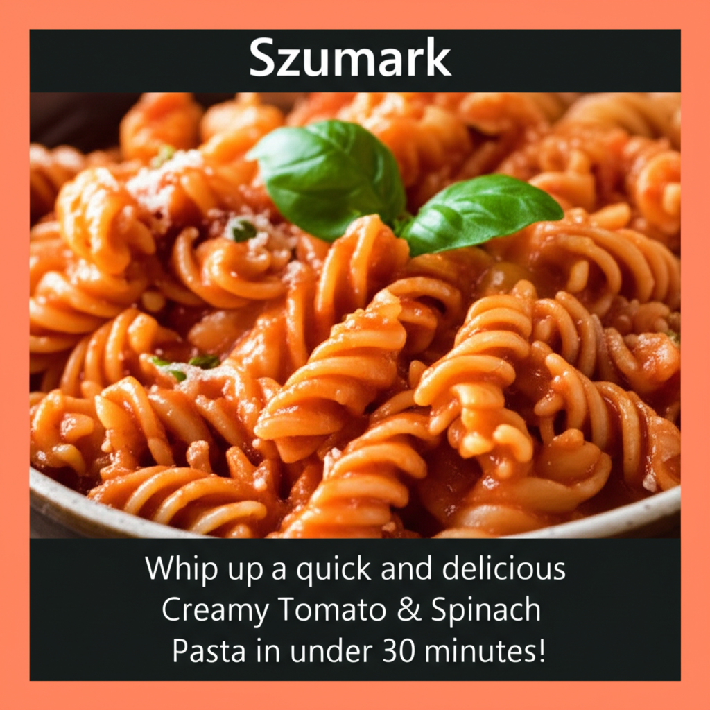 Whip Up a Weeknight Delight: Creamy Tomato & Spinach Pasta!