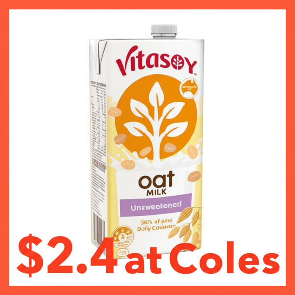 Creamy Dreamy Oat Milk Delights:  Vitasoy on Sale at Coles!