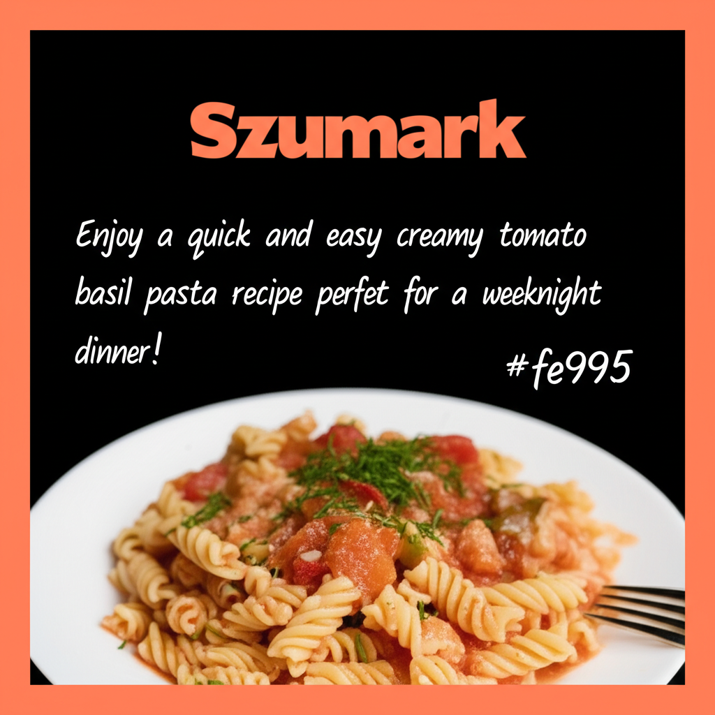 Creamy Tomato Bliss: An Easy Pasta Recipe You'll Love!